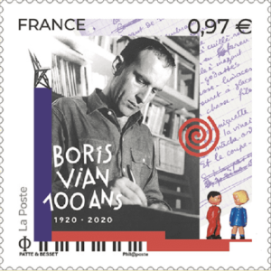 Timbre à l'effigie de Boris Vian